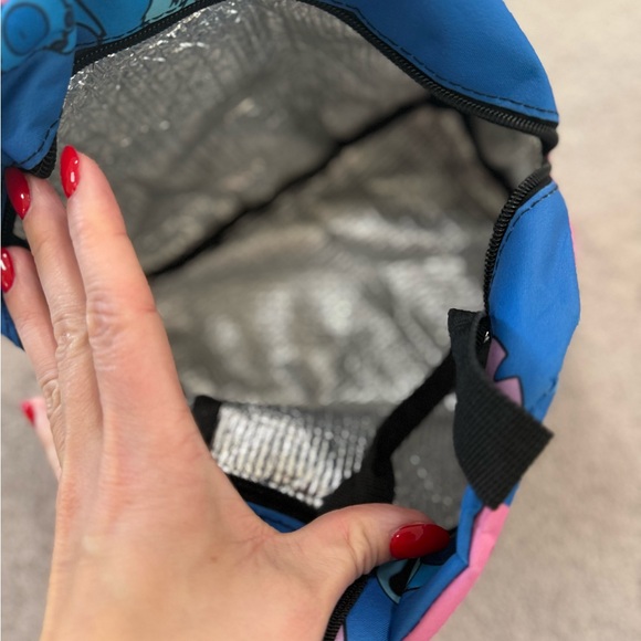 Stitch Pink and Blue Lunchbag - Picture 4 of 4